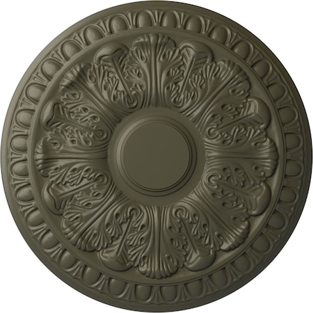 Ekena Millwork Colton Ceiling Medallion (Fits Canopies up to 4 3/4"), Hand-Painted Witch Hazel, 15 3/4"OD x 1 1/2"P CM15CNWHF
